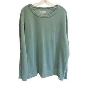 Fair Harbor Men's Saltaire Embroidered Crewneck Sweatshirt Green - Size 2X